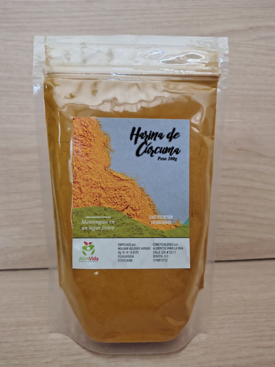 Harina de Cúrcuma