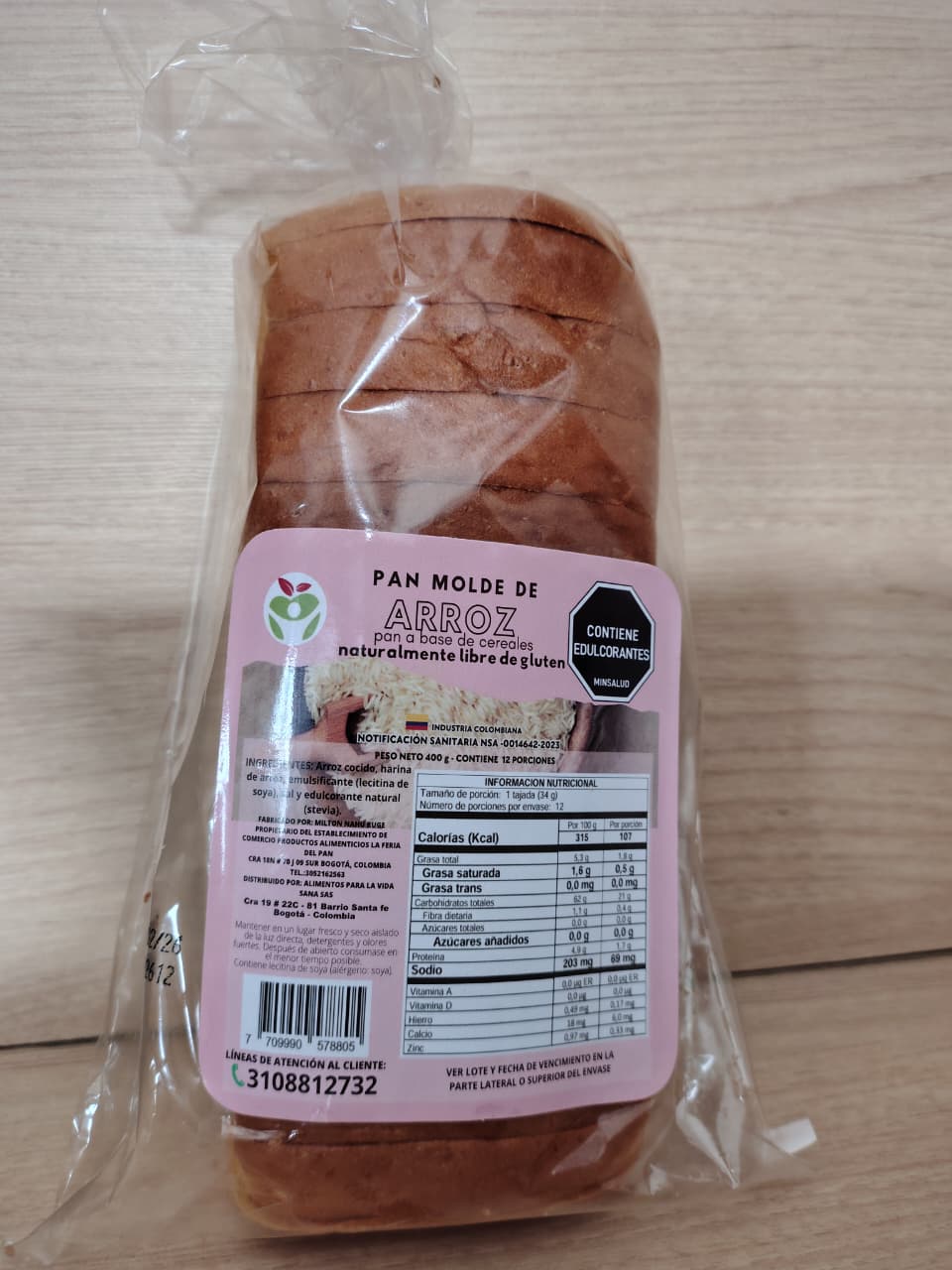 Pan Molde de Arroz