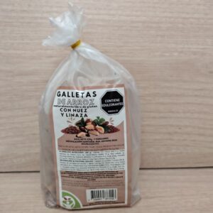 Galletas de Arroz con Nuez y Linaza